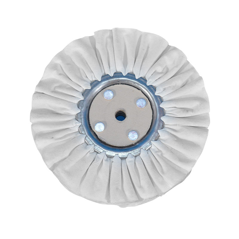 عجلة من القماش الناعم الأبيض للفولاذ المقاوم للصدأ